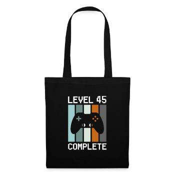 Anniversaire du joueur Niveau 45 Terminé - Sac en tissu - noir - Devant