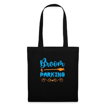 Broom parking - Halloween humor - Tote Bag - black - Front