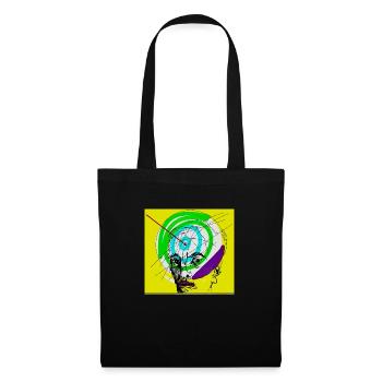 Tête - Sac en tissu - noir - Devant