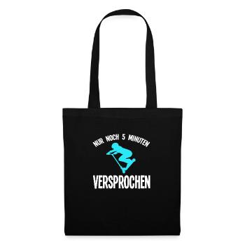 Scooter Roller Stunt Scooter Geschenk - Stoffbeutel - Schwarz - Vorne