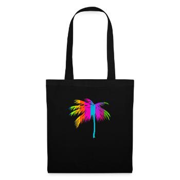 Tropical Beach Paradise Palm Rainbow 2 - Tote Bag - black - Front
