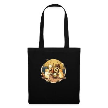 Cat concert - Tote Bag - black - Front