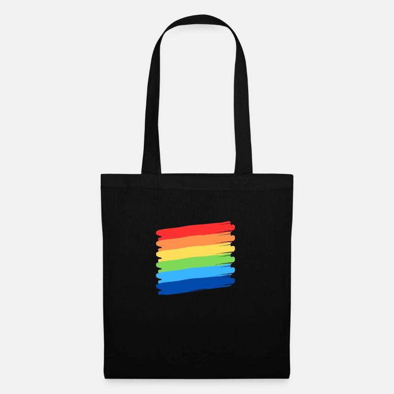 Rainbow Pride - Stoffbeutel - Schwarz