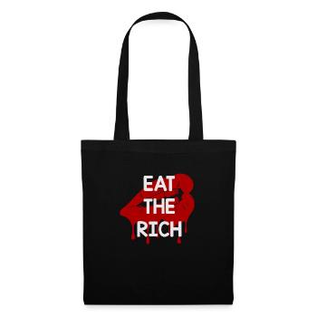 EAT THE RICH - 🍴 - Tote Bag - black - Front