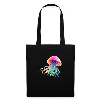 Jellyfish Jellyfish Sea Creature Diving Colorful Gift - Tote Bag - black - Front