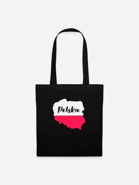 polen polska - Stoffbeutel - Schwarz