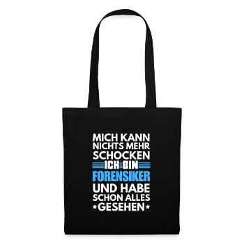 Médecin légiste non choquable - Sac en tissu - noir - Devant