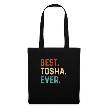 Nom de Tosha - Sac en tissu - noir - Devant