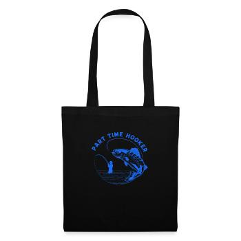 fisch, fisch, angeln, see, meer, angeln, fauna, exotisch - Stoffbeutel - Schwarz - Vorne