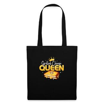 Sandwich au fromage grillé Queen Food - Sac en tissu - noir - Devant