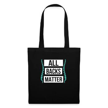 All Backs Matter Chiropractor Physical Therapist - Tote Bag - black - Front