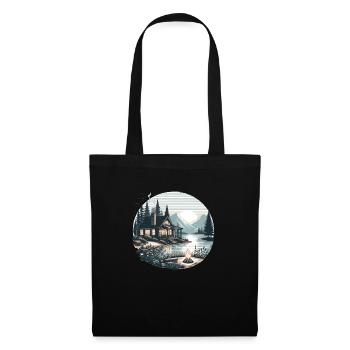 Sunset Cabin - Tote Bag - black - Front