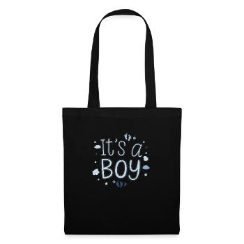 It's a Boy - Design Naissance Mignon - Sac en tissu - noir - Devant