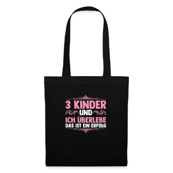 Mom of 3 children - Tote Bag - black - Front