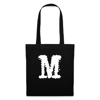 M - Stoffbeutel - Schwarz - Vorne