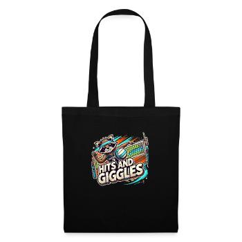 Hits and Giggles Volleyball Player Women Raccoon - Tote Bag - black - Front