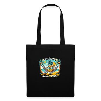 Relaxed pineapple by the sea - Tote Bag - black - Front