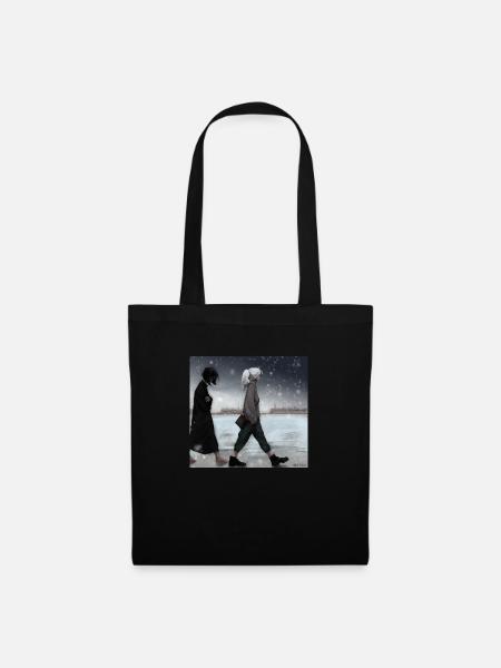 Two girls - Tote Bag - black