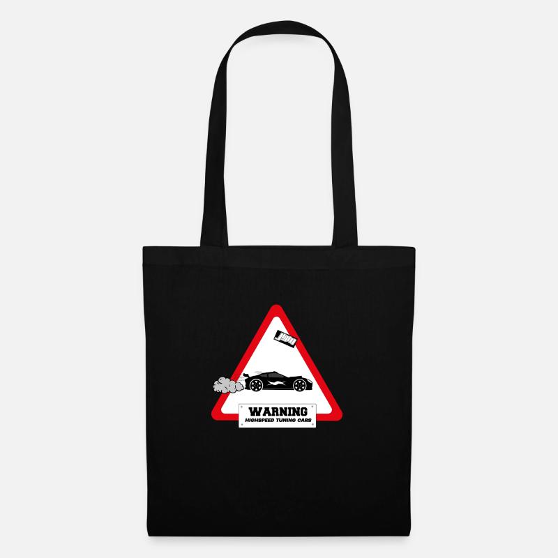 warning highspeed tuning cars / Auto Tuning Design - Stoffbeutel - Schwarz