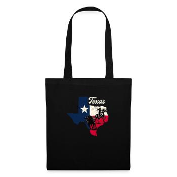 Texas Cowboy – Western Cowpoke Rancher - Tote Bag - black - Front