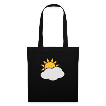 sonne_und_wolke - Tote Bag - black - Front