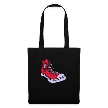 Street Sneaker Basketball Shoes Boots Alternative - Stoffbeutel - Schwarz - Vorne