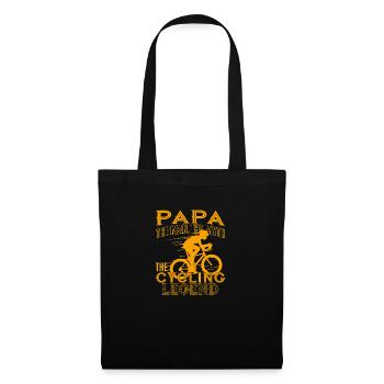 Papa The Man The Myth The Cycling Legend Cool - Sac en tissu - noir - Devant