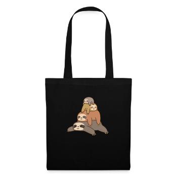Paresseux Bécasses - Sac en tissu - noir - Devant
