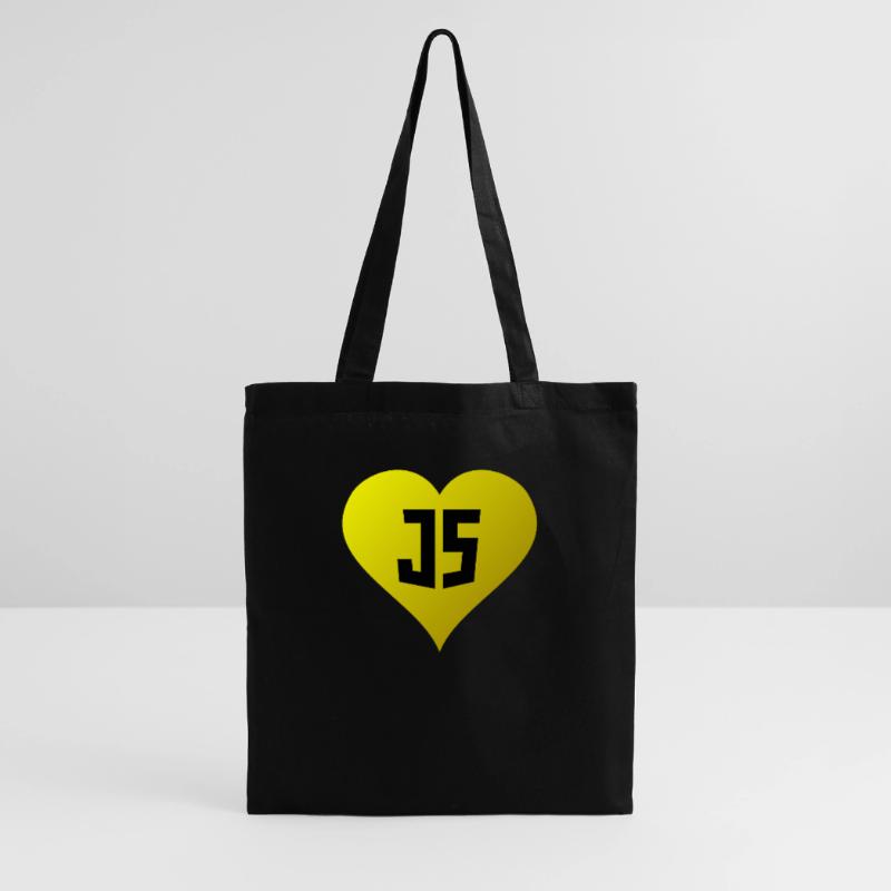 JavaScript-Herz Stoffbeutel