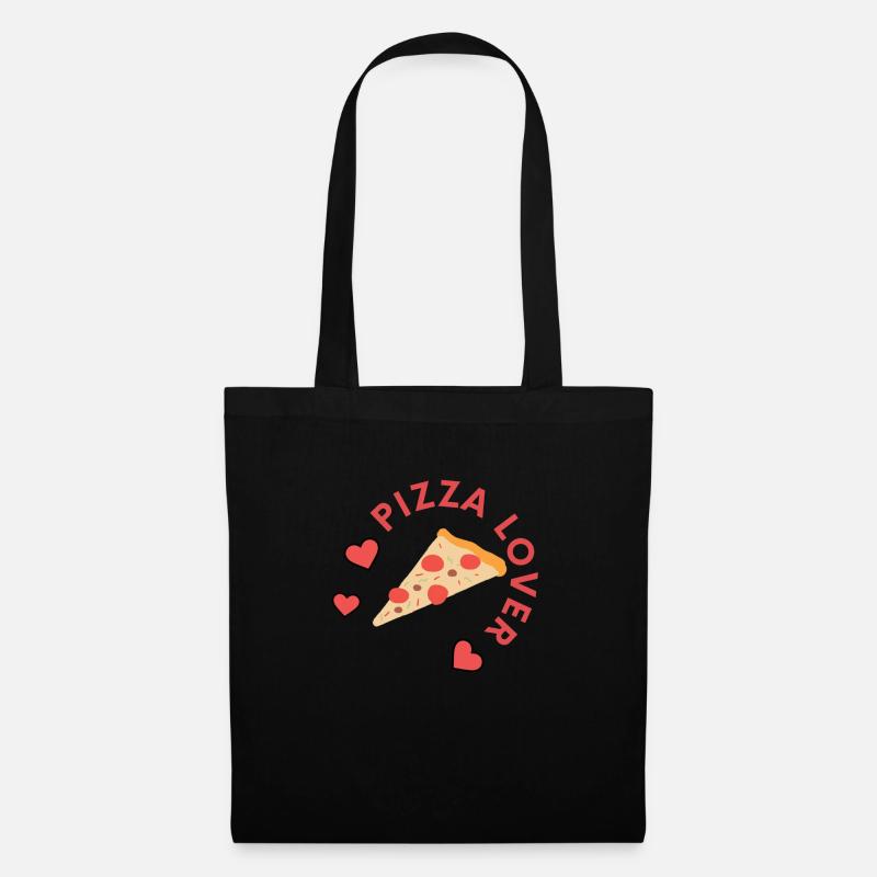 PIZZA LOVER - Stoffbeutel - Schwarz