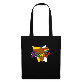 Gay Pride - Stoffbeutel - Schwarz - Vorne
