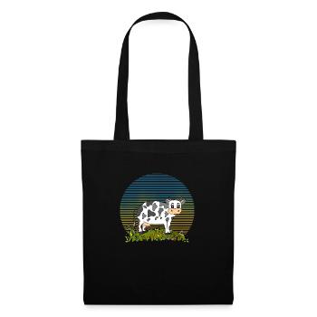 Cow - Tote Bag - black - Front