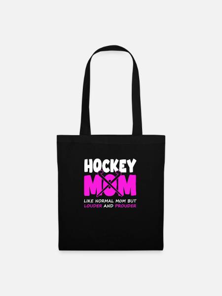 hockey feldhockey hockeymom - Stoffbeutel - Schwarz