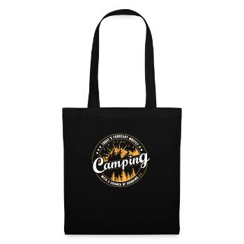 Camping - Sac en tissu - noir - Devant