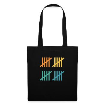 Idée cadeau 20e anniversaire - Sac en tissu - noir - Devant