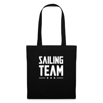 Équipe de voile - Sac en tissu - noir - Devant