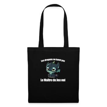 jdr maitre du jeu 2 - Sac en tissu - noir - Devant