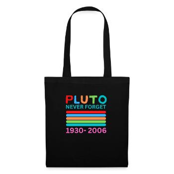 Pluto Never Forget Retro Space Science Pluto Desig - Tote Bag - black - Front