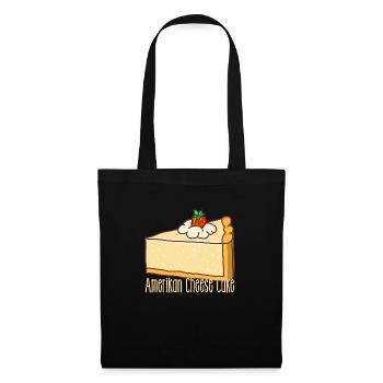 Cheesecake, American curd cake, cheesecake - Tote Bag - black - Front