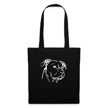 Hund Dog - Stoffbeutel - Schwarz - Vorne
