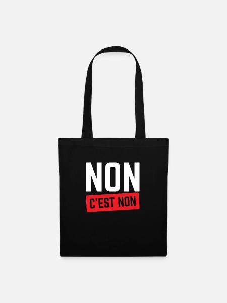 Nein, nein. - Stoffbeutel - Schwarz