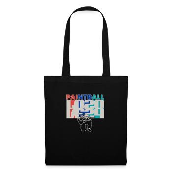 Paintball love 2024, paintballer silhuette - Tote Bag - black - Front