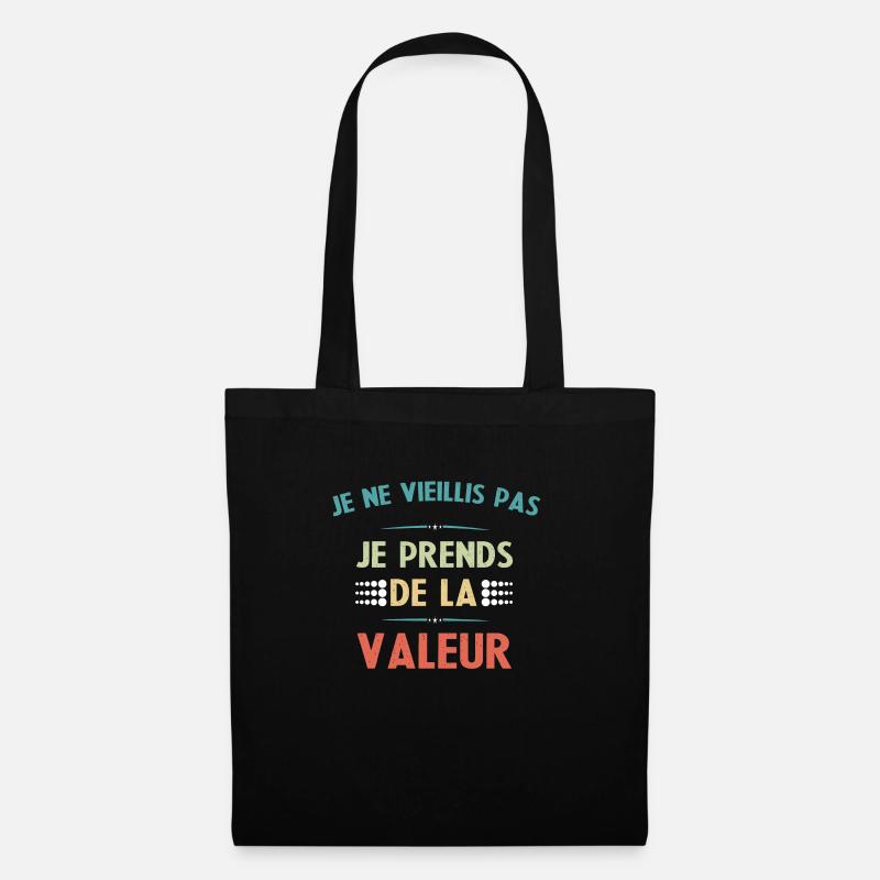 Ich bin nicht alt Es ist ein lustiges Geschenk - Stoffbeutel - Schwarz