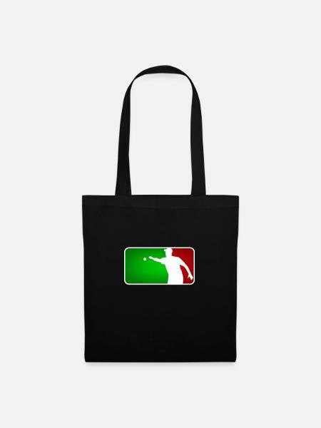 Petanque Boule Petanca Major League Style ITALY - Stoffbeutel - Schwarz