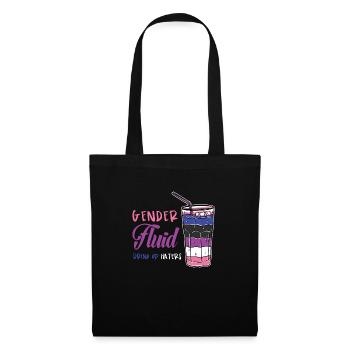 Genderfluid Pride Drink Up Haters Genderfluid Prid - Stoffbeutel - Schwarz - Vorne