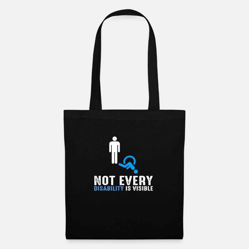 not every Disability is Visible - Tote Bag - black