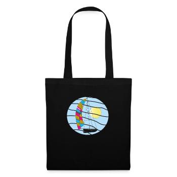 Sur le chemin de la distance. - Sac en tissu - noir - Devant
