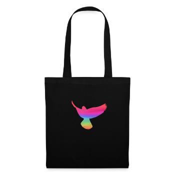 pigeons,deaf,birds,rainbows,colorful,graffiti, - Tote Bag - black - Front