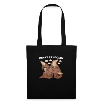 Oncle Pangolin - Sac en tissu - noir - Devant
