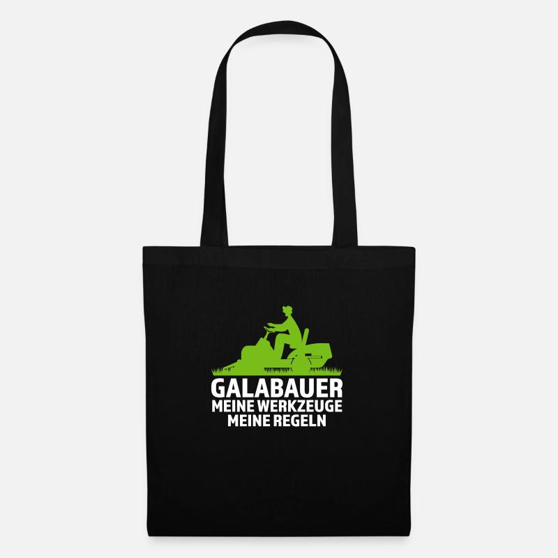 Galabauer Garten Galabau Geschenk - Stoffbeutel - Schwarz